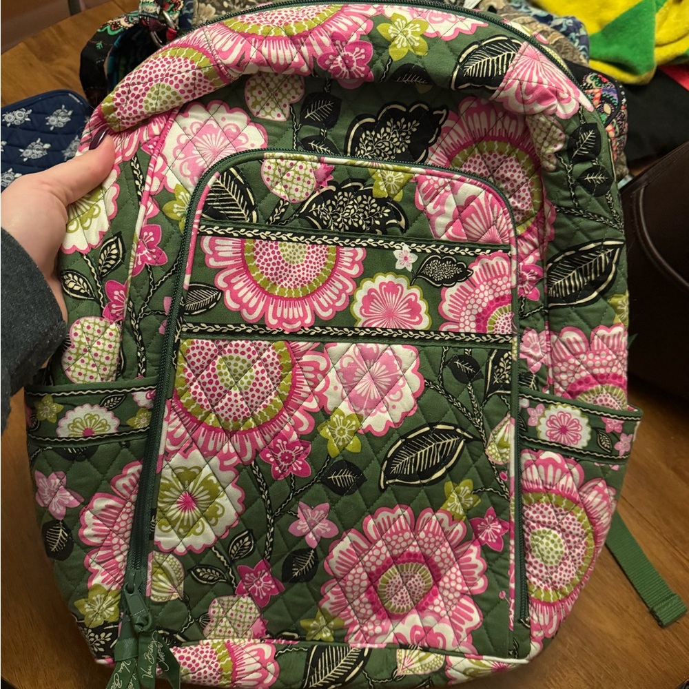 Vera Bradley Olivia Pink Laptop Backpack